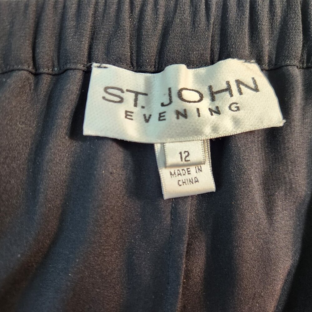 St. John flowing, diaphononis, palatzo-style pants. - Picture 3 of 4